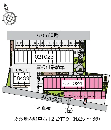 ★手数料０円★堺市堺区向陵西町　月極駐車場（LP）